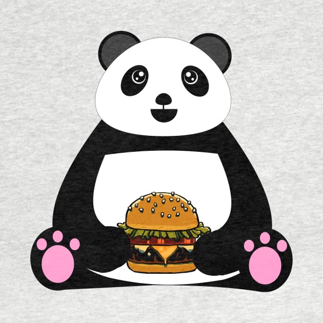 Burger Panda by CuteAndFun